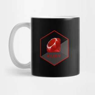 ruby hexagonal Mug